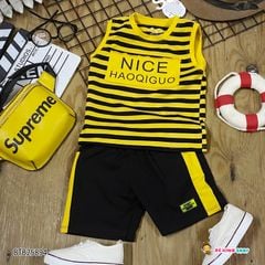 [XẢ KHO] Bộ sát nách sọc NICE dễ thương bé trai BTB25892