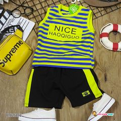 [XẢ KHO] Bộ sát nách sọc NICE dễ thương bé trai BTB25892