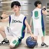 Bộ áo sát nách thể thao số 8 dễ thương cho bé trai ngày Hè BXG1591