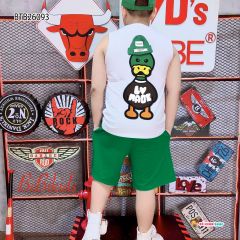 [XẢ KHO] Bộ sát nách in Vịt dễ thương cho bé trai BTB26093