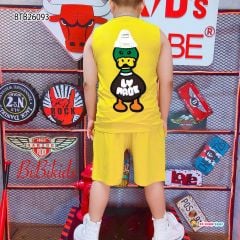 [XẢ KHO] Bộ sát nách in Vịt dễ thương cho bé trai BTB26093