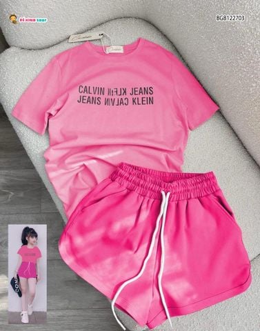 Bộ sort thun CK dễ thương cho bé gái BGB122703