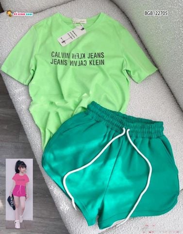 Bộ sort thun CK dễ thương cho bé gái BGB122703