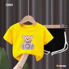 Bộ sort gấu dây 3D dễ thương cho bé gái BXG288