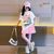 Set áo thun Labubu quần sort KAKI dễ thương cho bé gái đi học, đi chơi BXG1179