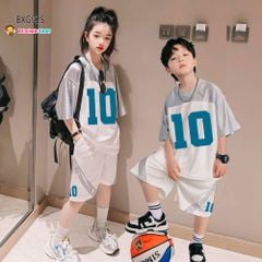 Bộ thun hiphop thể thao 10 dễ thương cho bé trai & bé gái BXG934