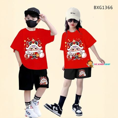 Bộ thun Babythree đồng phục cho bé trai & bé gái mang đôi BXG1366