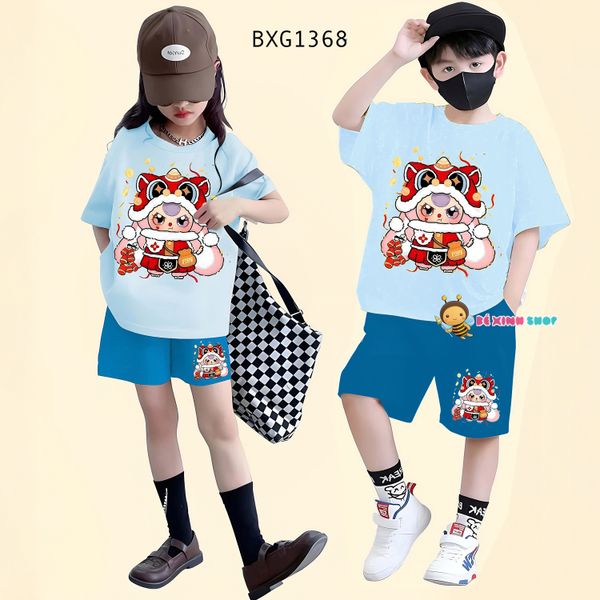 Bộ thun Babythree đồng phục cho bé trai & bé gái mang đôi BXG1366