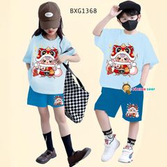Bộ thun Babythree đồng phục cho bé trai & bé gái mang đôi BXG1366