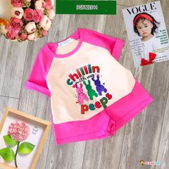 Bộ thun raplang Chilin dễ thương cho bé gái BGB122844