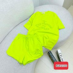 Bộ thun thêu đắp chữ dễ thương cho bé gái BGB123369