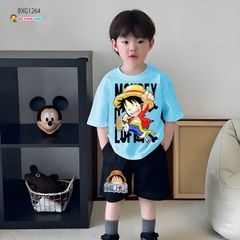 Bộ thun Cotton in 3D OnePiece dễ thương cho bé trai BXG1264