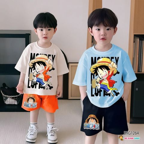 Bộ thun Cotton in 3D OnePiece dễ thương cho bé trai BXG1264