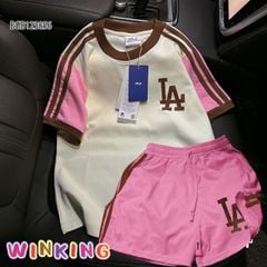 Bộ đùi phối sọc LA dễ thương cho bé gái BGB123855