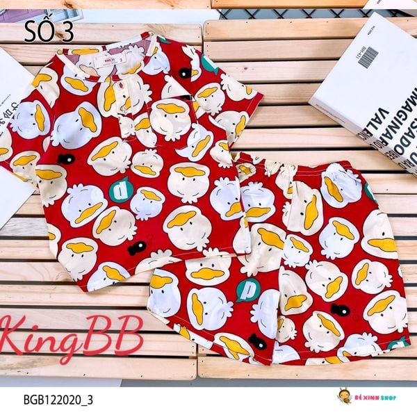 [XẢ KHO] Bộ tole hoạt hình bé gái & bé trai BGB122020