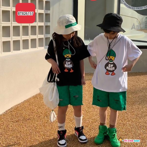 [XẢ KHO] Bộ thun vịt dễ thương cho bé trai & bé gái