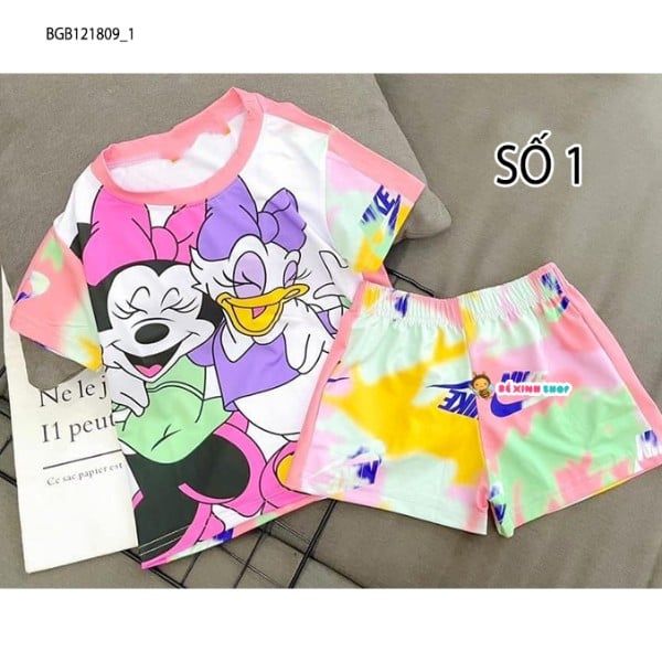 Bộ thun đùi 3D dễ thương cho bé gái BGB121809