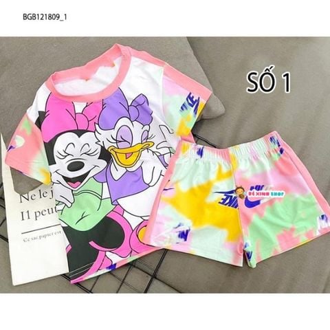 Bộ thun đùi 3D dễ thương cho bé gái BGB121809