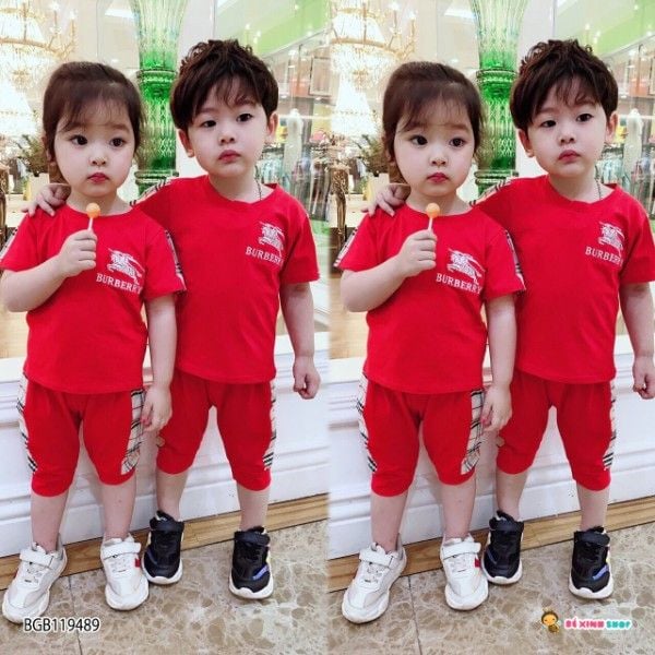 Bộ thun Buberr trai gái dễ thương cho bé BGB119490