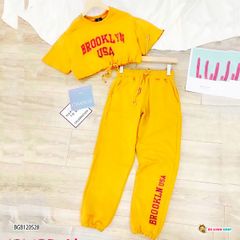 [XẢ KHO] Set croptop Brooklyn dễ thương cho bé gái BGB120528