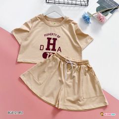 [XẢ KHO] Set croptop chữ H dễ thương cho bé gái BGB121490