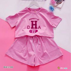 [XẢ KHO] Set croptop chữ H dễ thương cho bé gái BGB121490