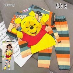 Bộ thun lạnh 3D quần dài CẦU VỒNG dễ thương cho bé gái BGB121827