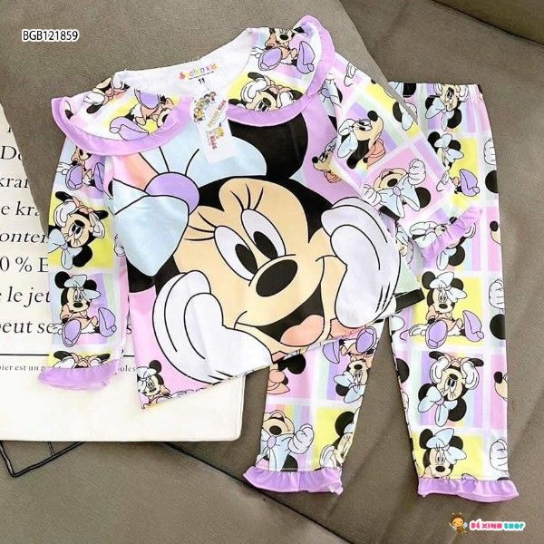 [XẢ KHO] Bộ dài tay cổ sen dễ thương cho bé gái BGB121859