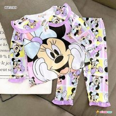 [XẢ KHO] Bộ dài tay cổ sen dễ thương cho bé gái BGB121859