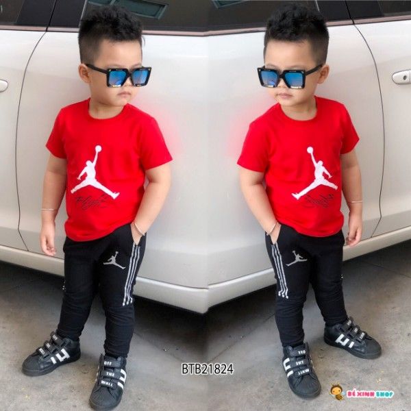 [XẢ KHO] Bộ thể thao Jordan dễ thương cho bé trai BTB21824