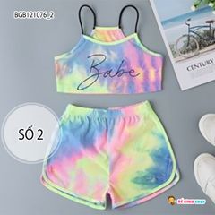 [XẢ KHO] Bộ dây in loang babe dễ thương cho bé gái BGB121076