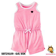 Bộ body suilt liền quần thêu tim cho bé SBT29109