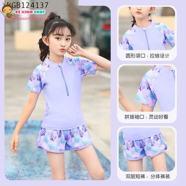 Set bơi đùi QCCC dễ thương cho bé gái BGB124136