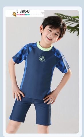 Set bơi tay ngắn bé trai dễ thương cho bé trai BTB28543