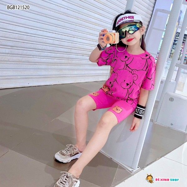 [XẢ KHO] Bộ lửng gấu dễ thương cho bé gái BGB121519