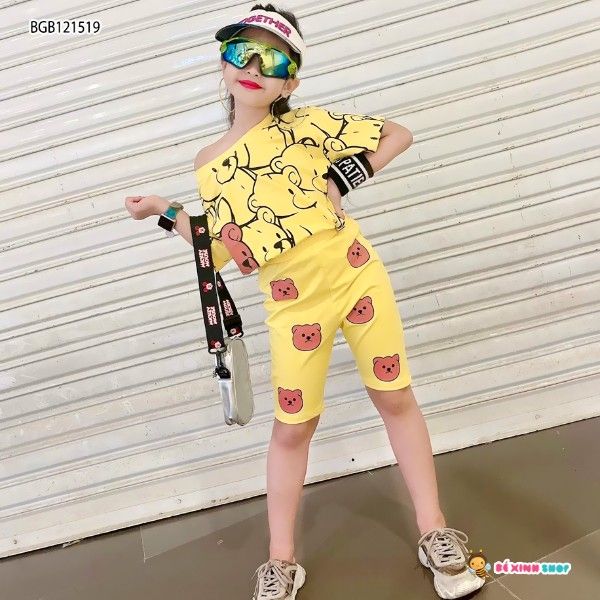 [XẢ KHO] Bộ lửng gấu dễ thương cho bé gái BGB121519