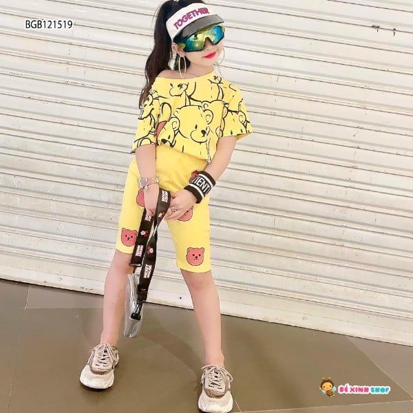 [XẢ KHO] Bộ lửng gấu dễ thương cho bé gái BGB121519