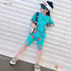 [XẢ KHO] Bộ lửng gấu dễ thương cho bé gái BGB121519