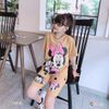 Bộ lửng Mickey chấm bi dễ thương cho bé gái BGB121312