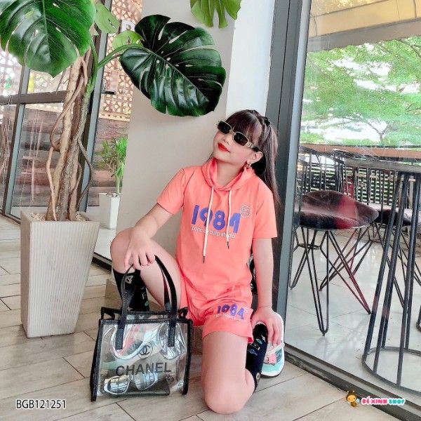 Set áo nón 1984 dễ thương cho bé gái BGB121250