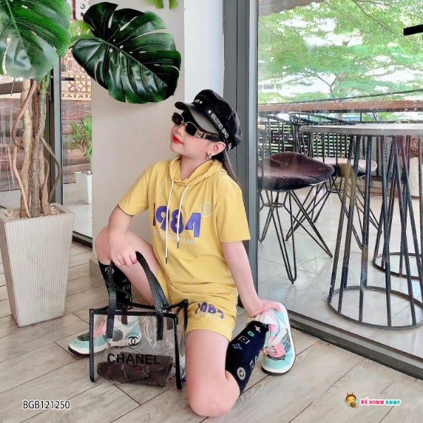 Set áo nón 1984 dễ thương cho bé gái BGB121250