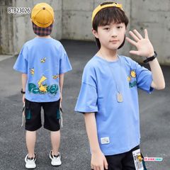 [XẢ KHO] Bộ thun Pokemon dễ thương cho bé trai BTB23026