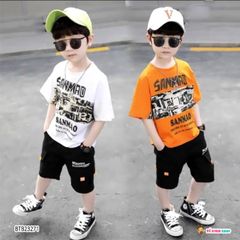 [XẢ KHO] Bộ phối túi hộp SANMAO dễ thương cho bé trai BTB23271