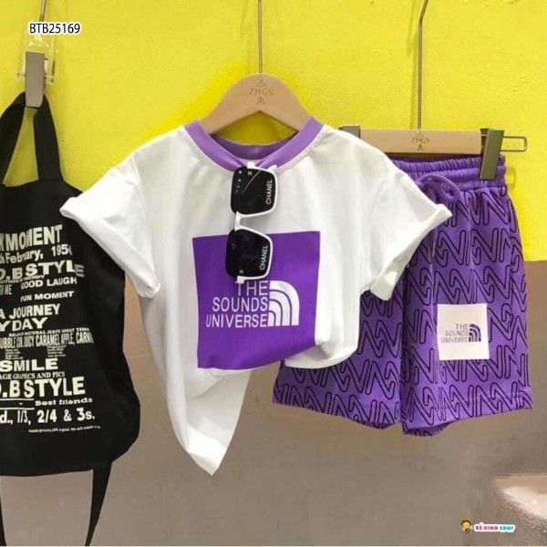 [XẢ KHO] Bộ thun the Sound UNIVER dễ thương cho bé trai từ BTB25169