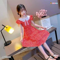 [XẢ KHO] Đầm bi cổ sen DGB191826