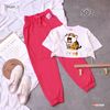 Set áo croptop quần jogger thể thao cho bé gái đi chơi BXG001