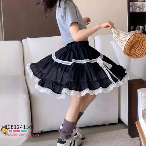 Chân váy phối ren thắt nơ dễ thương cho bé gái BGB124130