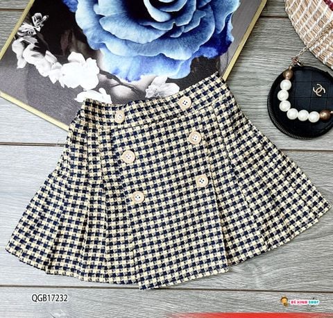 [XẢ KHO] Chân váy nút kiểu dễ thương cho bé gái QGB17229