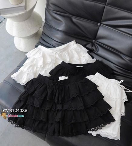 Chân váy bé gái ren tầng dễ thương cho bé gái CVB124086