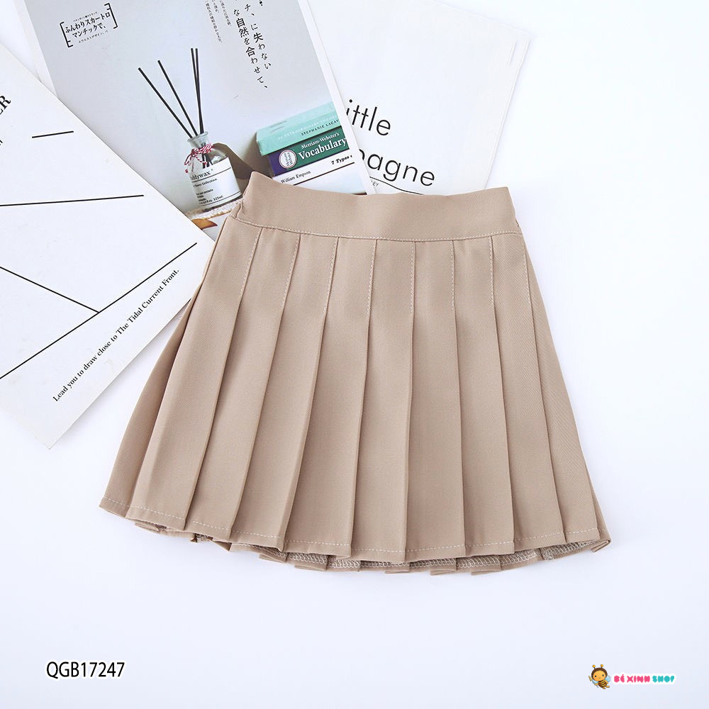 Source Bán Chạy Quần Áo Trẻ Em Chân Váy Xếp Ly Da PU Cho Bé Gái Chân Váy  Màu Trơn Cho Bé Gái Quần Áo Thường Ngày Cho Trẻ Em Chân Váy